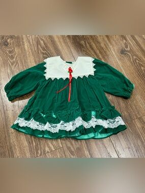 Vintage JoLene Velvet Holiday Dress Size 18M